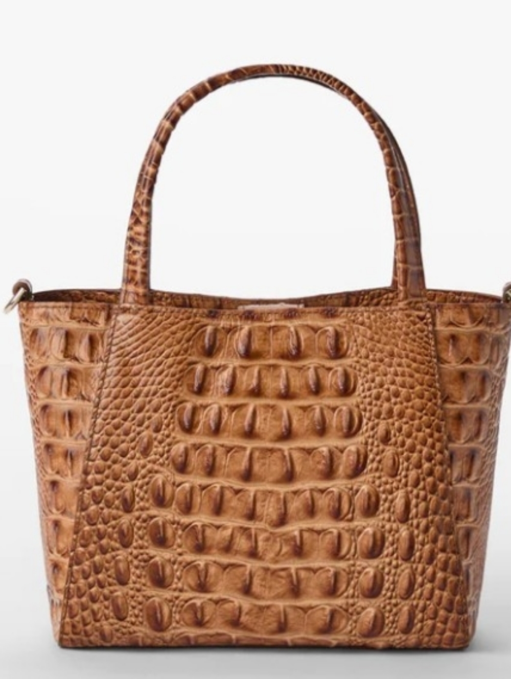 SOLD NWT Brahmin Small Mona Croc Embossed Leather Crossbody Satchel Purse - Picture 6 of 14